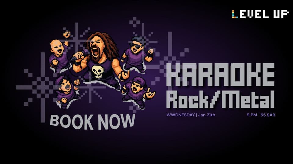 Rock/Metal Karaoke Night at Level Up Social Hub Riyadh