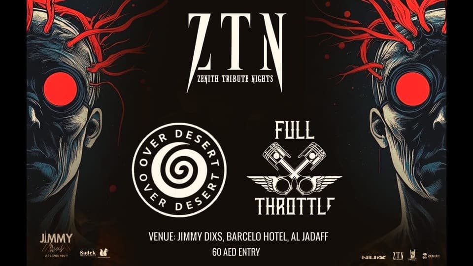 ZTN Tribute Nights: Rock Tributes in Dubai - January 2026
